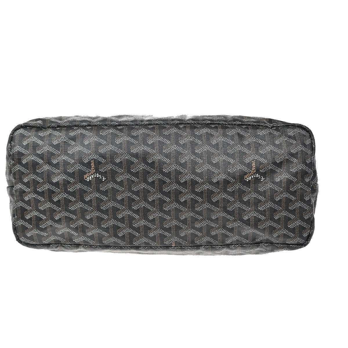 GOYARD Saint Louis PM Shoulder Tote Bag Coating Canvas Leather Black 628RF892