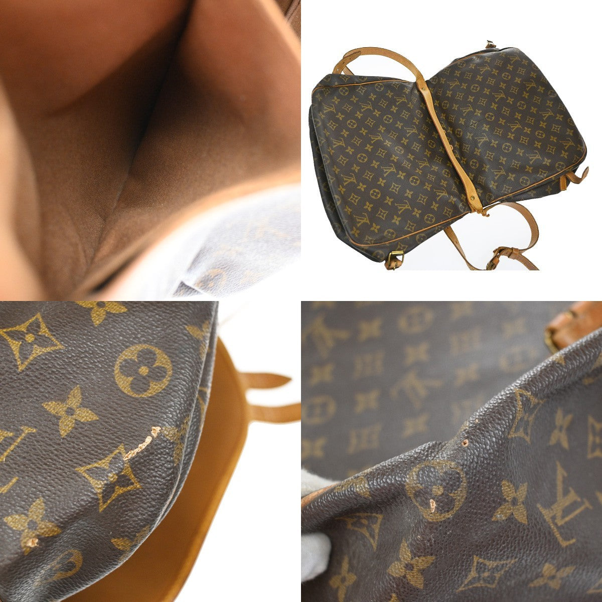 LOUIS VUITTON Saumur 35 Shoulder Bag Monogram Leather BN France M42254 67MA656