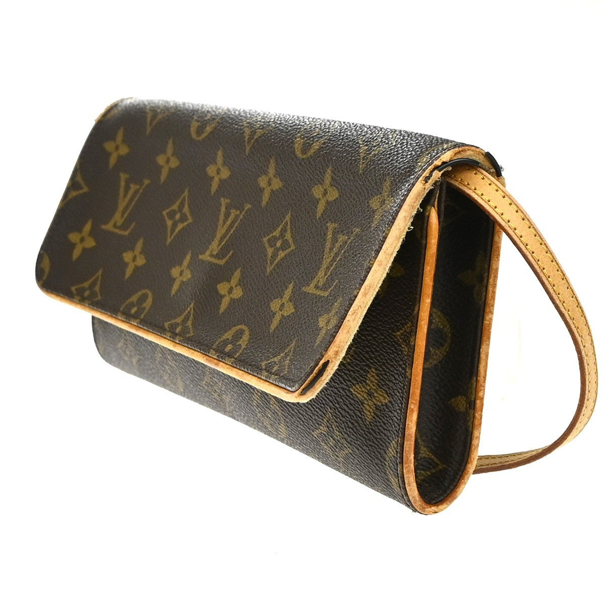 LOUIS VUITTON Pochette Twin GM 2Way Shoulder Bag Monogram Brown M51852 62YH953