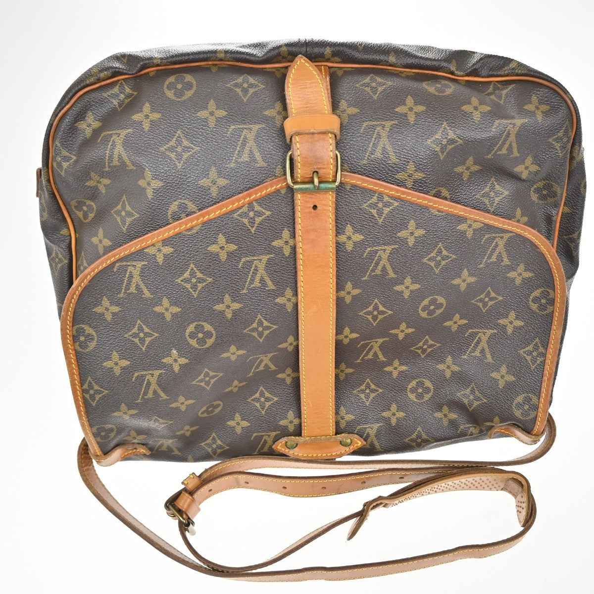 LOUIS VUITTON Saumur 35 Shoulder Bag Monogram Leather BN France M42254 82KC269