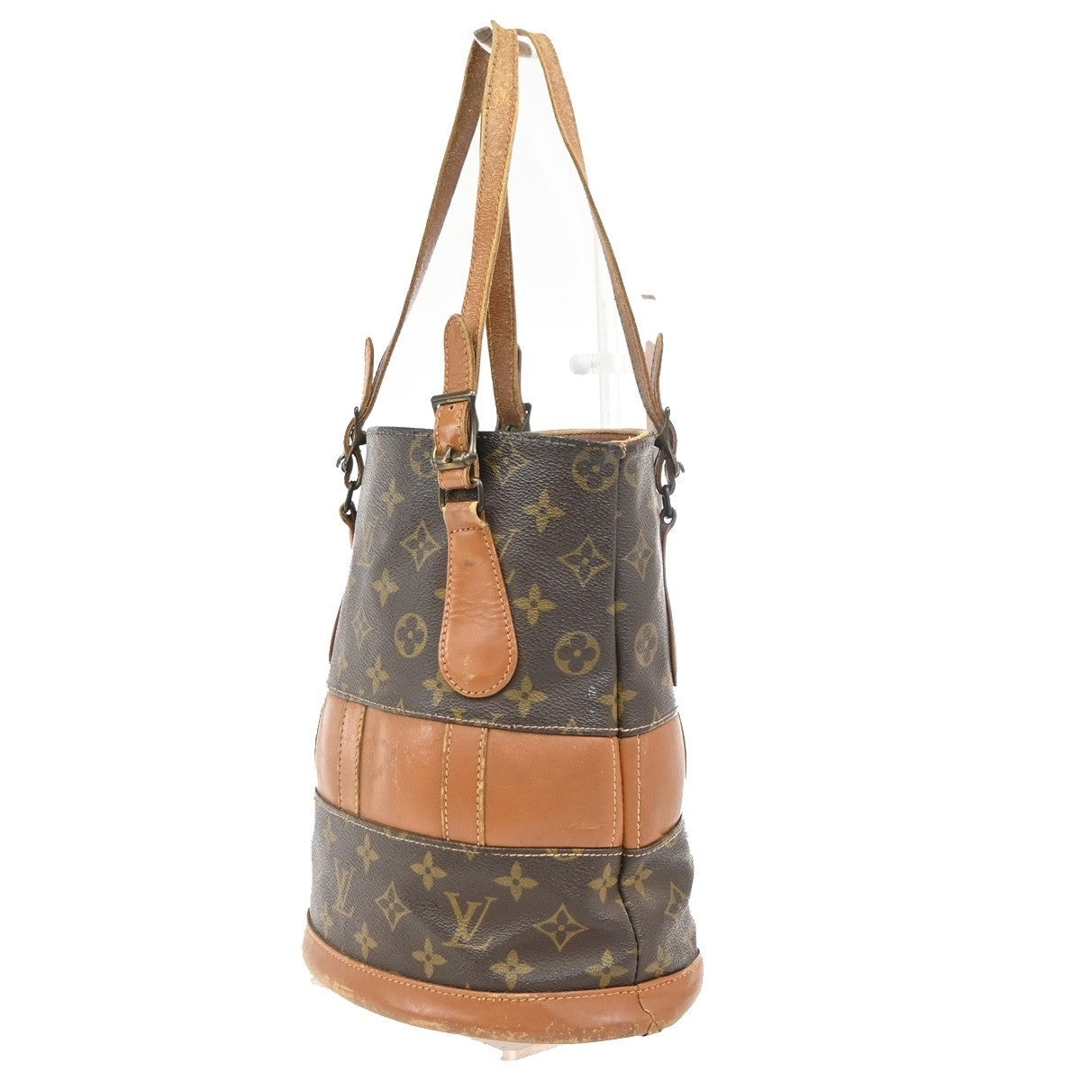 LOUIS VUITTON Bucket Marais Hand Bag Monogram Leather Brown U.S.A T42238 66PA146