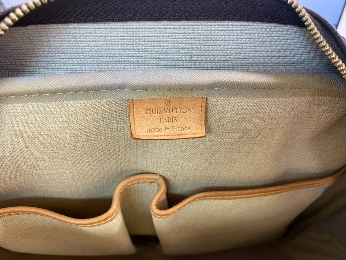 LOUIS VUITTON LV Logo Deauville Hand Bag Monogram Leather Brown M47270 73KC895