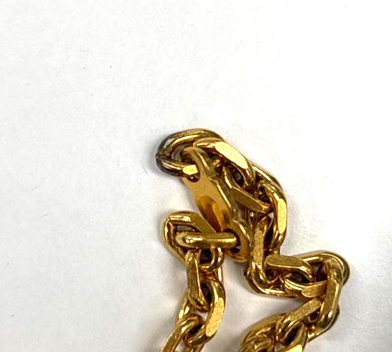 HERMES Logo Filou Chain Glove Holder Bag Charm Gold GHW Accessory 04RL886