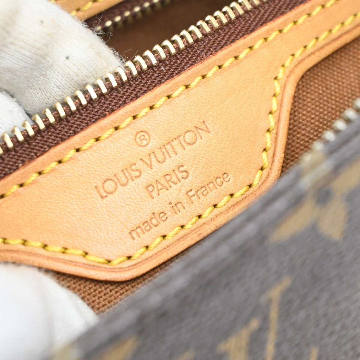 LOUIS VUITTON Logo Trotteur Shoulder Bag Monogram Leather Brown M51240 61SA037