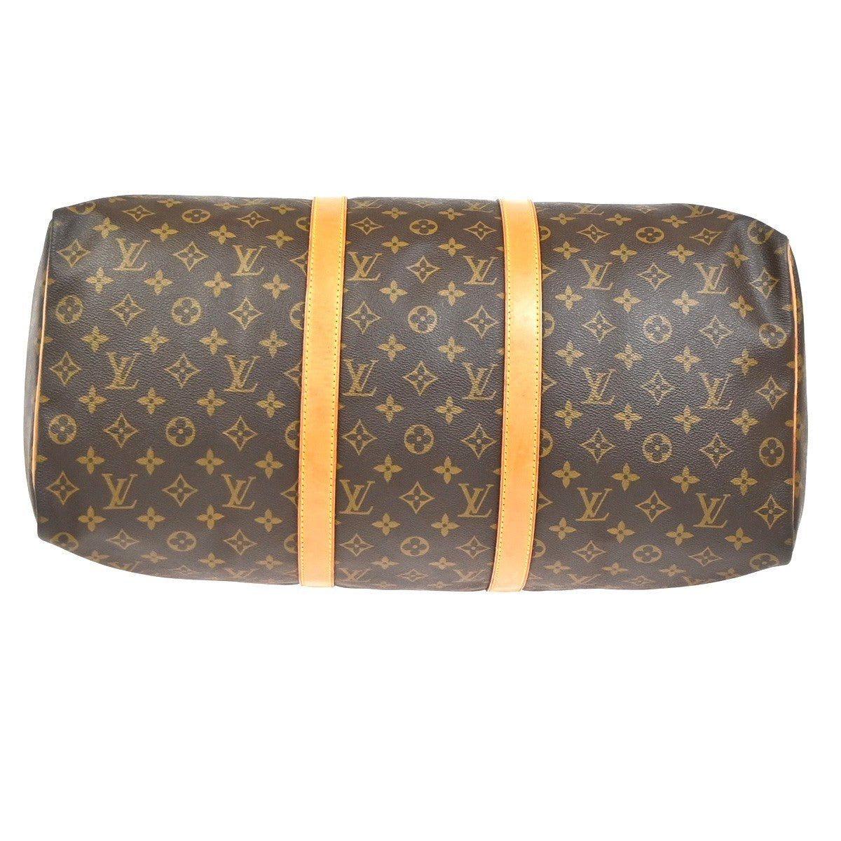 LOUIS VUITTON Keepall 50 Travel Hand Bag Monogram Leather Brown M41426 75YH895
