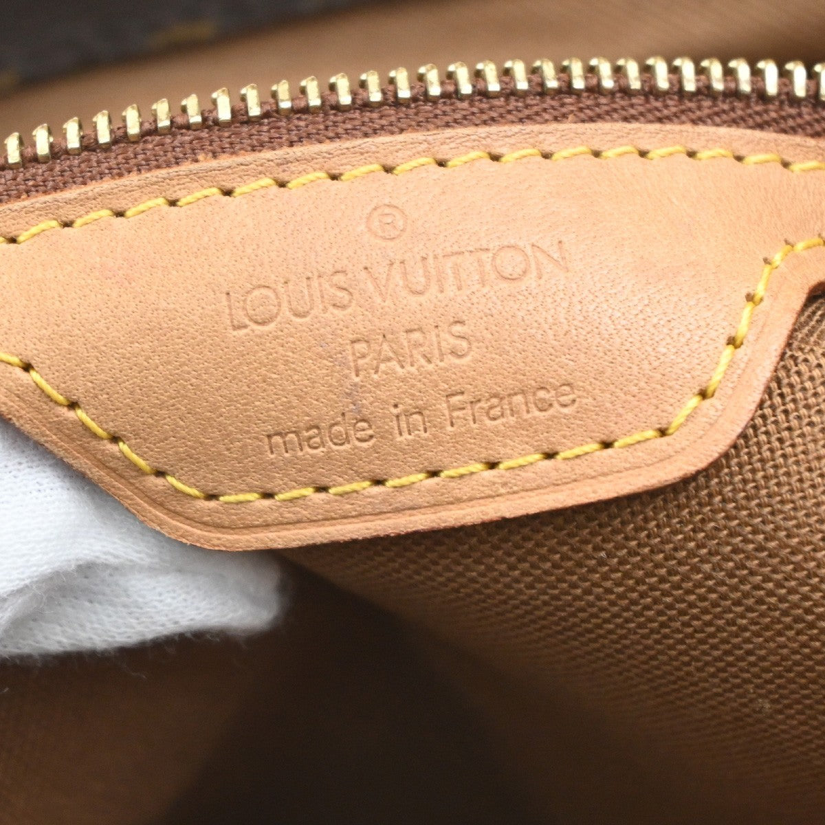 LOUIS VUITTON Cabas Piano Shoulder Bag Monogram Leather Brown M51148 78YJ151