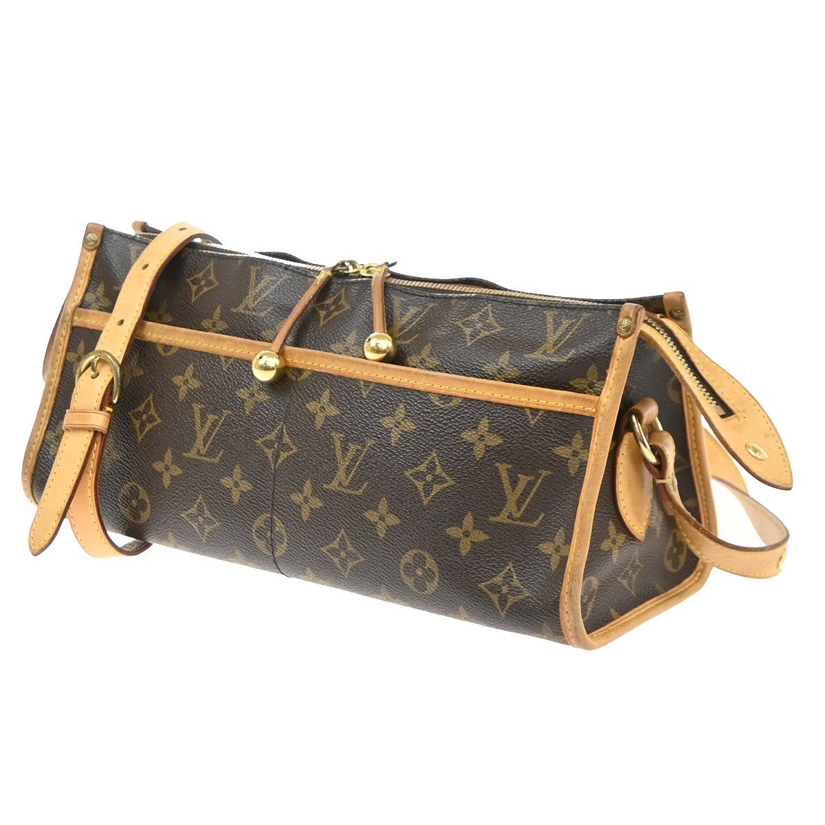 LOUIS VUITTON LV Popincourt Long Shoulder Bag Monogram Brown M40008 93SA145