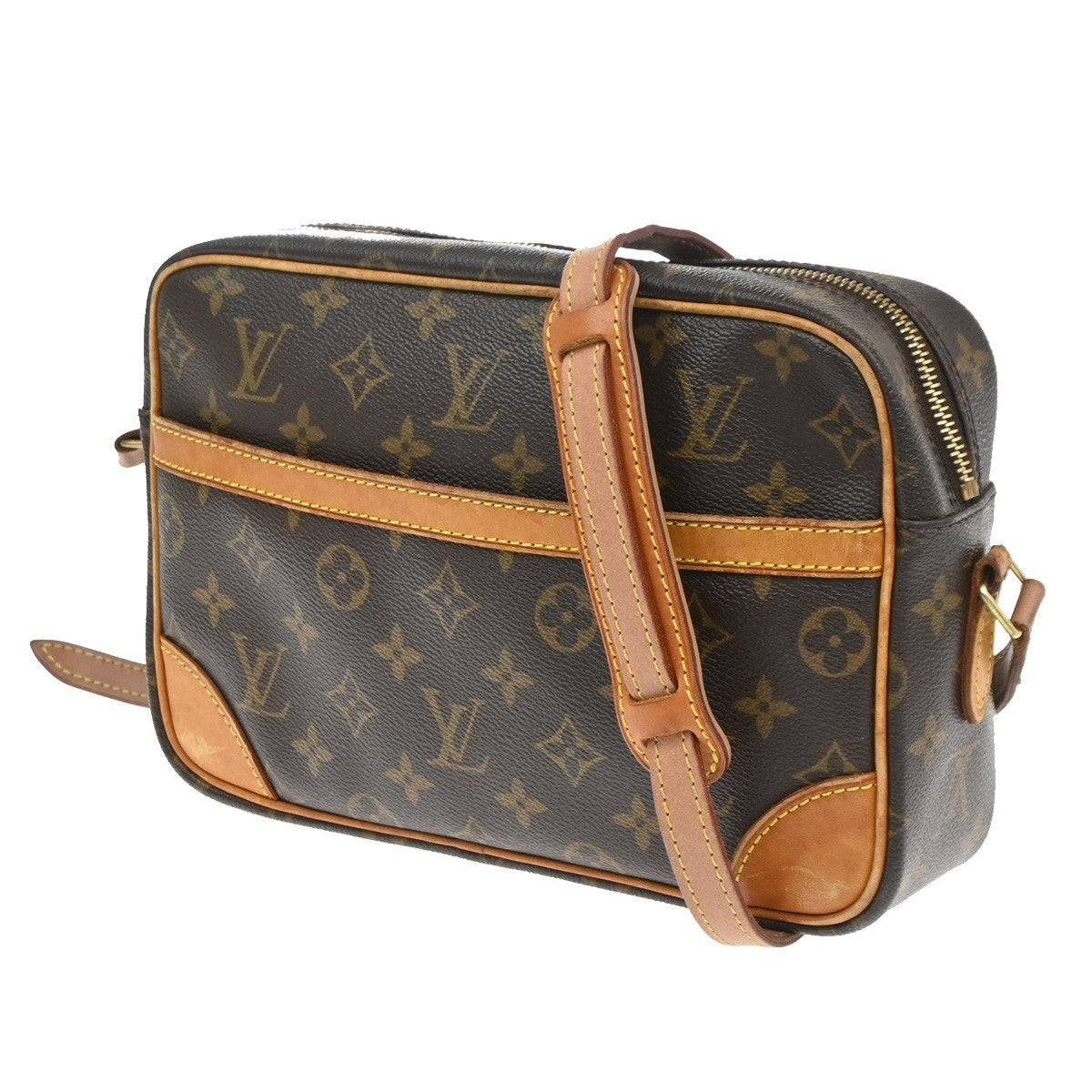 LOUIS VUITTON Trocadero 27 Shoulder Bag Monogram Leather Brown M51274 33SA141