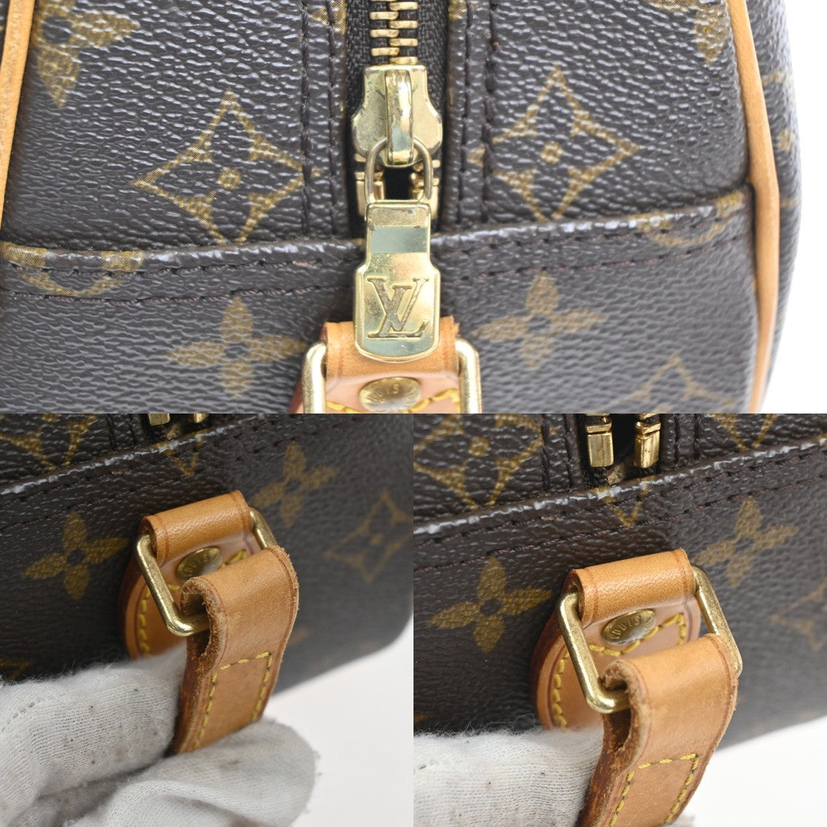 LOUIS VUITTON Blois Crossbody Shoulder Bag Monogram Leather Brown M51221 79MA412