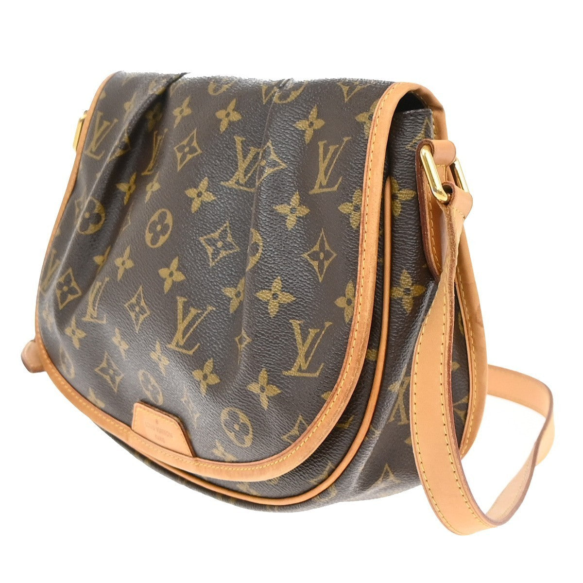 LOUIS VUITTON Menilmontant PM Shoulder Bag Monogram Leather BN M40474 50KP138