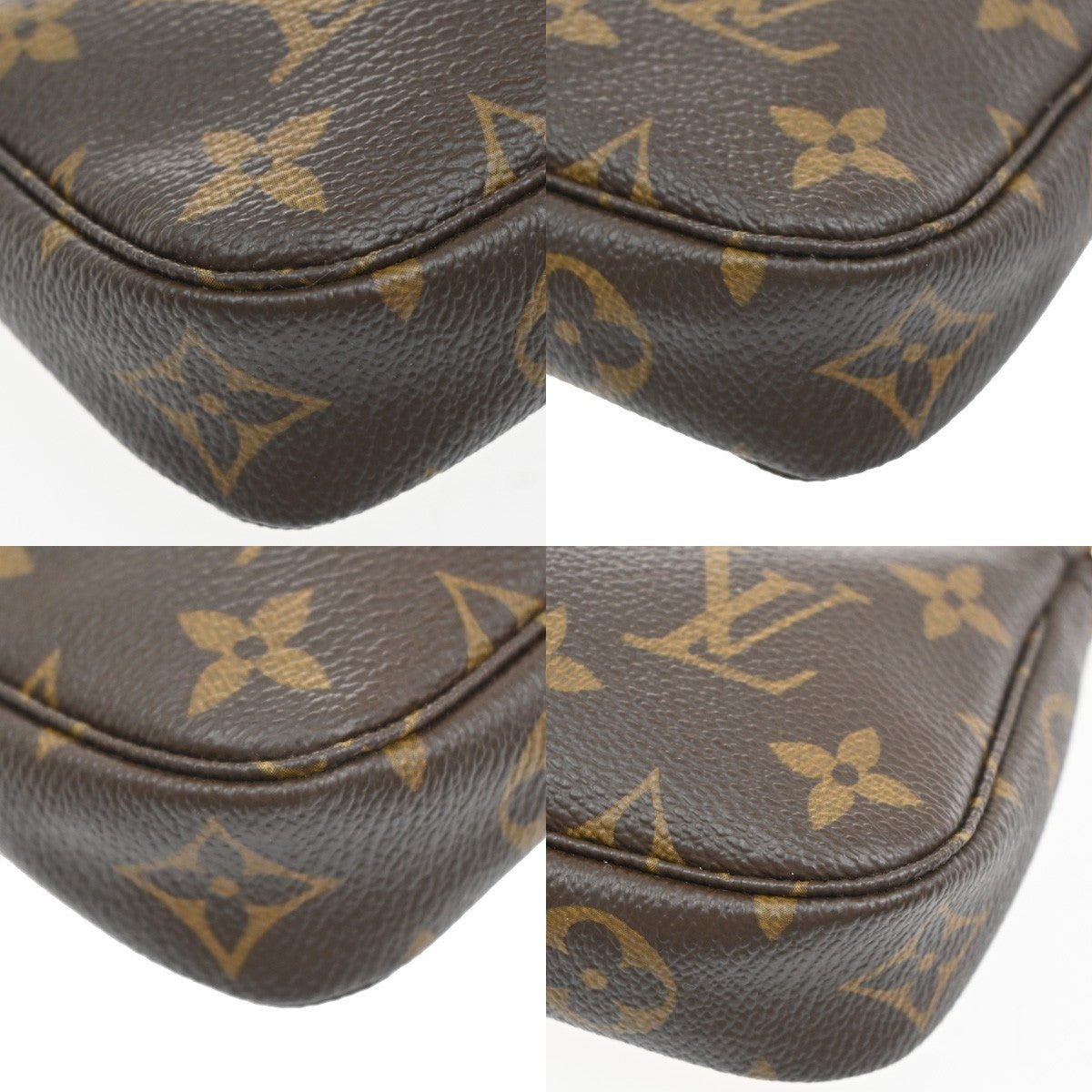 LOUIS VUITTON Mini Pochette Accessoires Hand Bag Monogram Leather M58009 72MA572