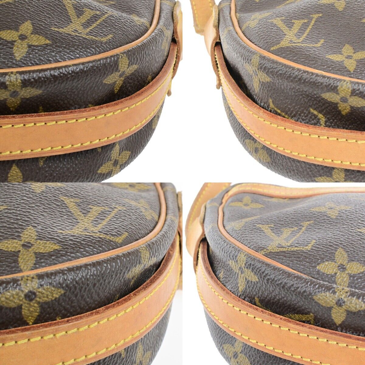 LOUIS VUITTON Jeune Fille PM Shoulder Bag Monogram Leather Brown M51227 31FB532