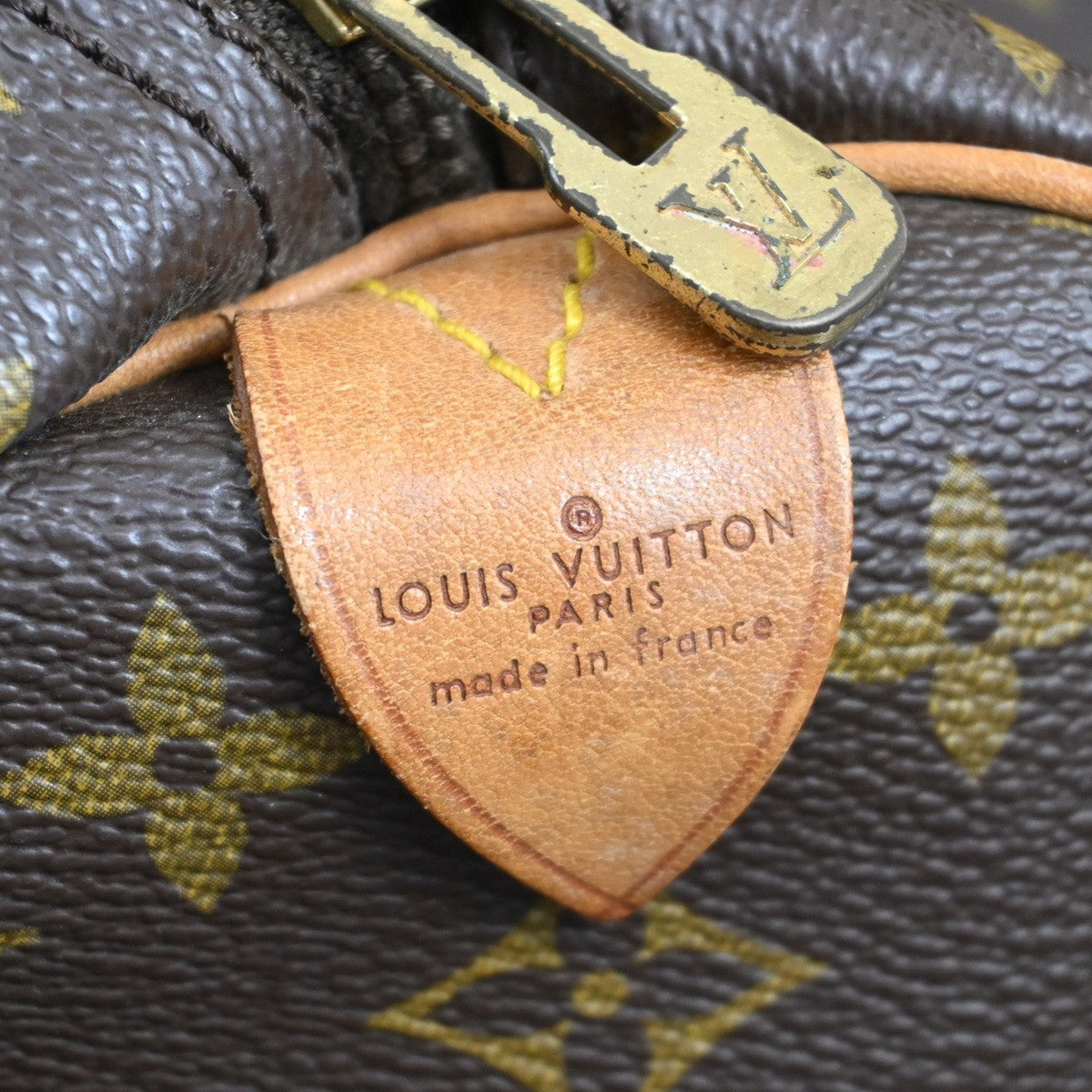 LOUIS VUITTON Keepall 45 Travel Hand Bag Monogram Leather Brown M41428 77KB355