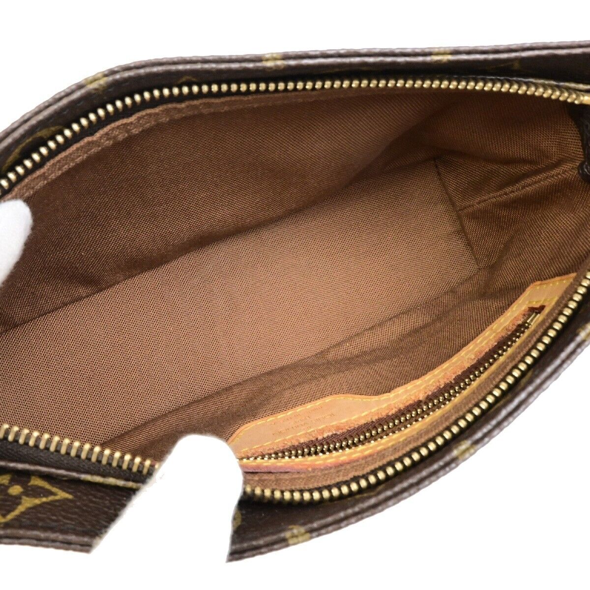 LOUIS VUITTON Logo Trotteur Shoulder Bag Monogram Leather Brown M51240 89ED501