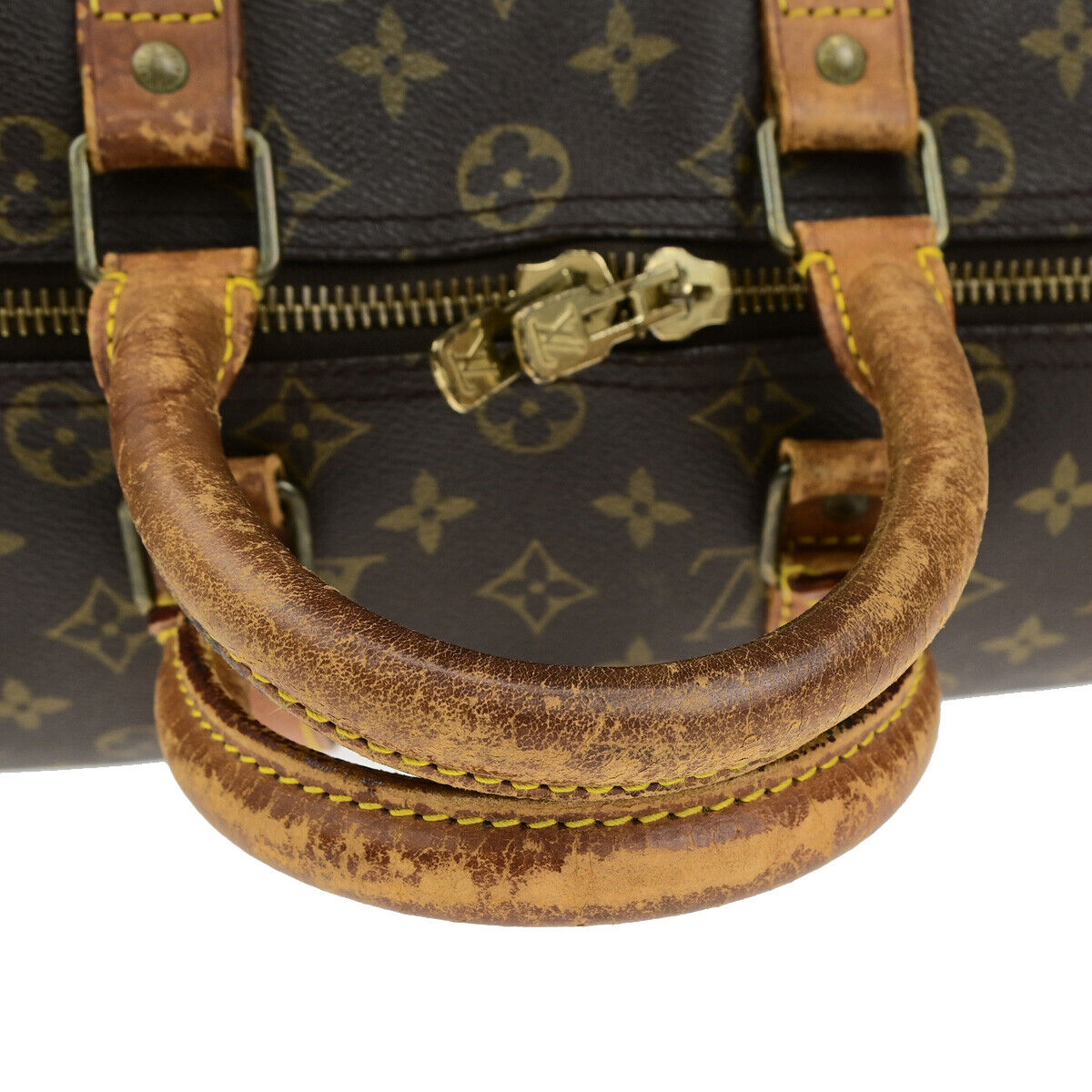 LOUIS VUITTON Keepall 45 Travel Hand Bag Monogram Leather Brown M41428 63YG721