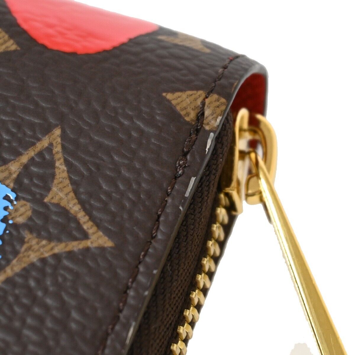 LOUIS VUITTON LV × YK Long Zippy Wallet Monogram 3D Dots Brown M81864 605RH887