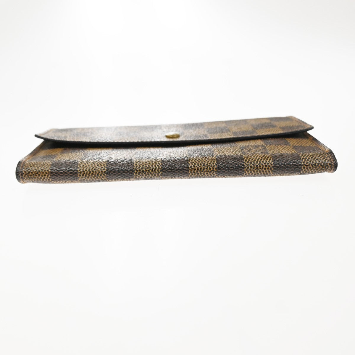 LOUIS VUITTON International Trifold Wallet Damier Leather Brown N61215 68KD003
