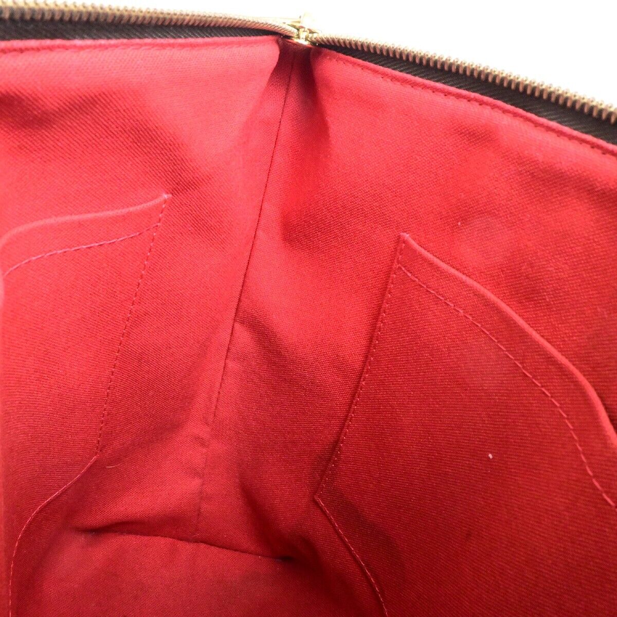 LOUIS VUITTON Logo Totally PM Shoulder Bag Damier Leather Brown N41282 22FB320