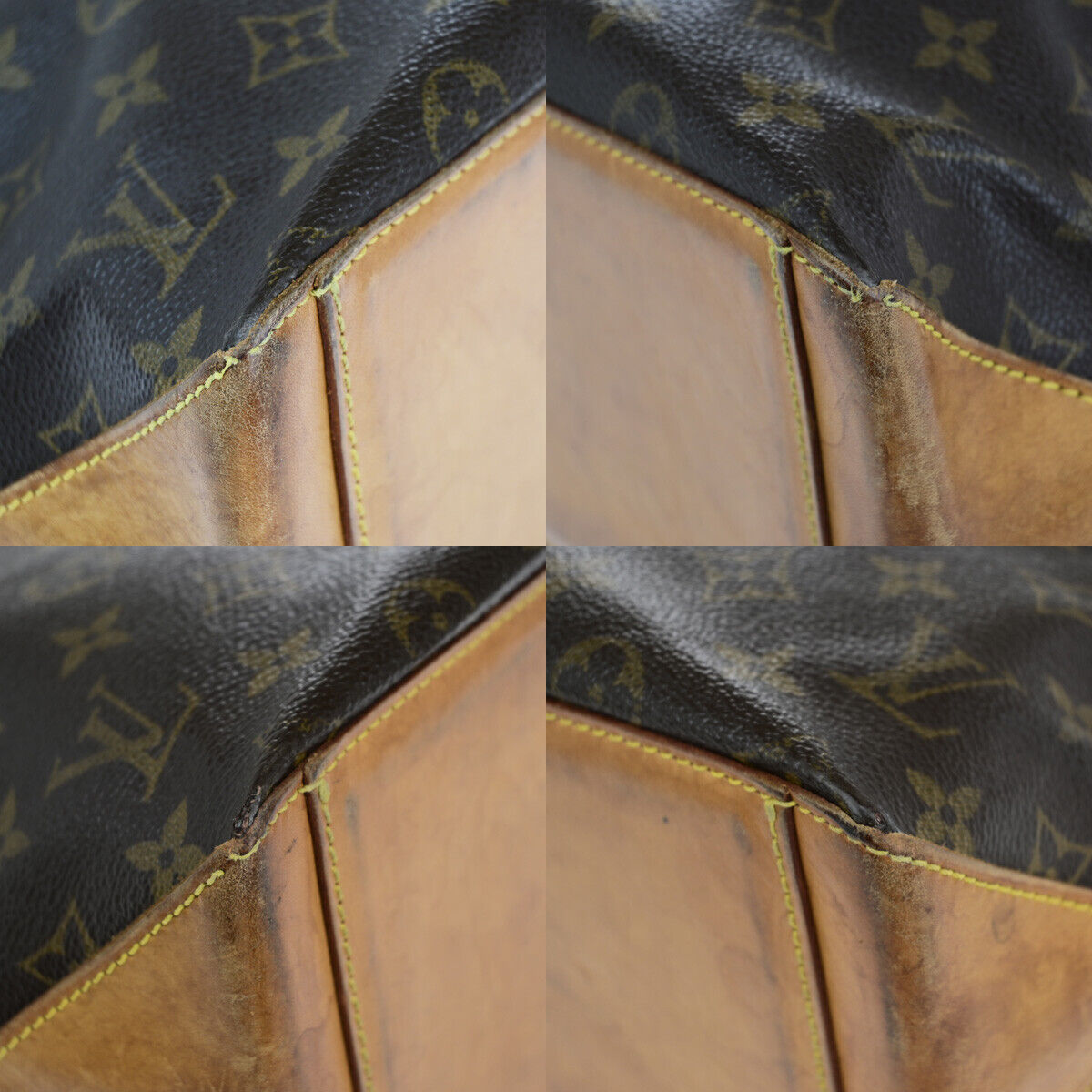 LOUIS VUITTON Cabas Piano Shoulder Bag Monogram Leather Brown M51148 39SH941
