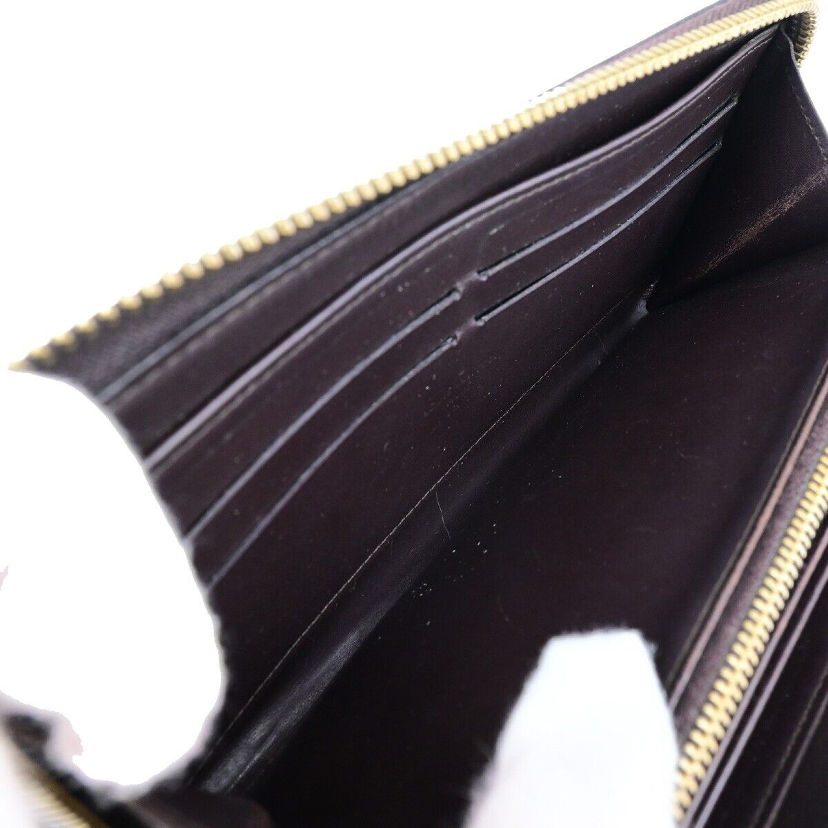 LOUIS VUITTON Zippy Long Wallet Monogram Vernis Leather Amarante M93522 67EB376
