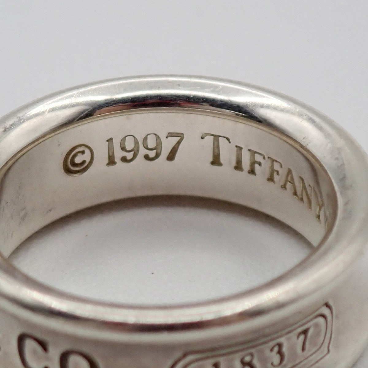 Tiffany & Co. Logo 1837 Ring JP 9 US 5 Silver 925 01ZA320