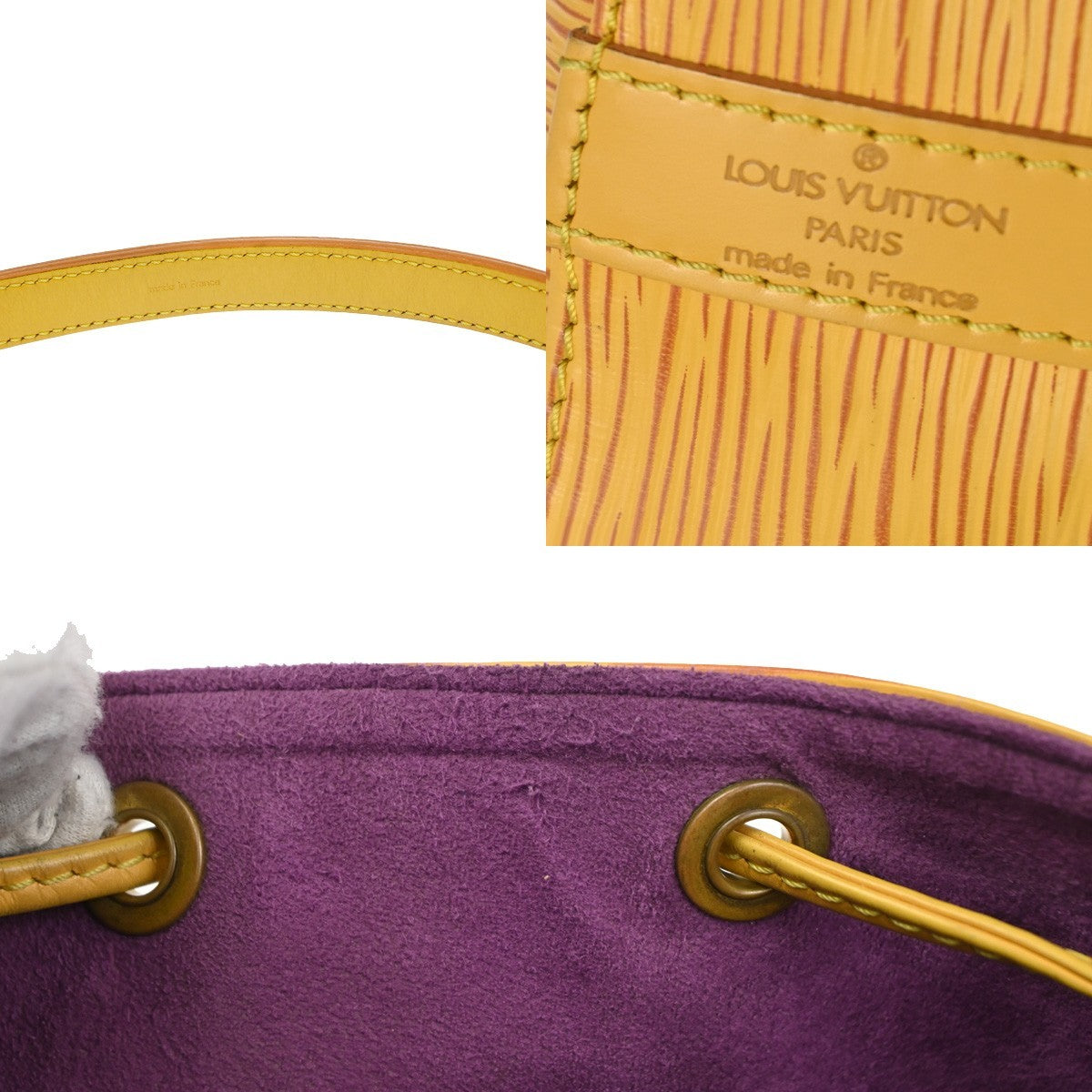 LOUIS VUITTON Petit Noe Drawstring Shoulder Bag Epi Leather YW M44107 80TA576