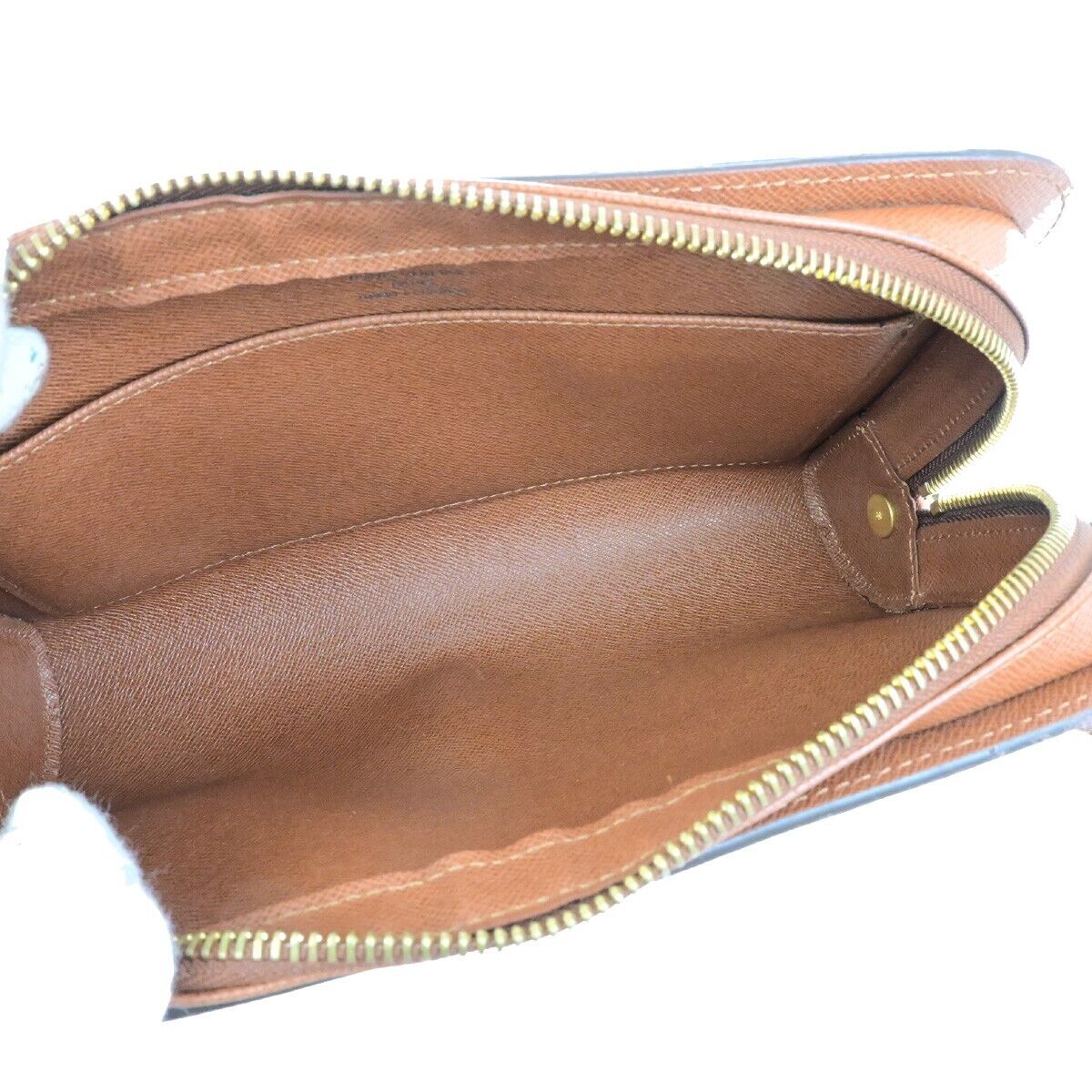 LOUIS VUITTON Orsay Clutch Hand Bag Monogram Leather Brown France M51790 30ED859