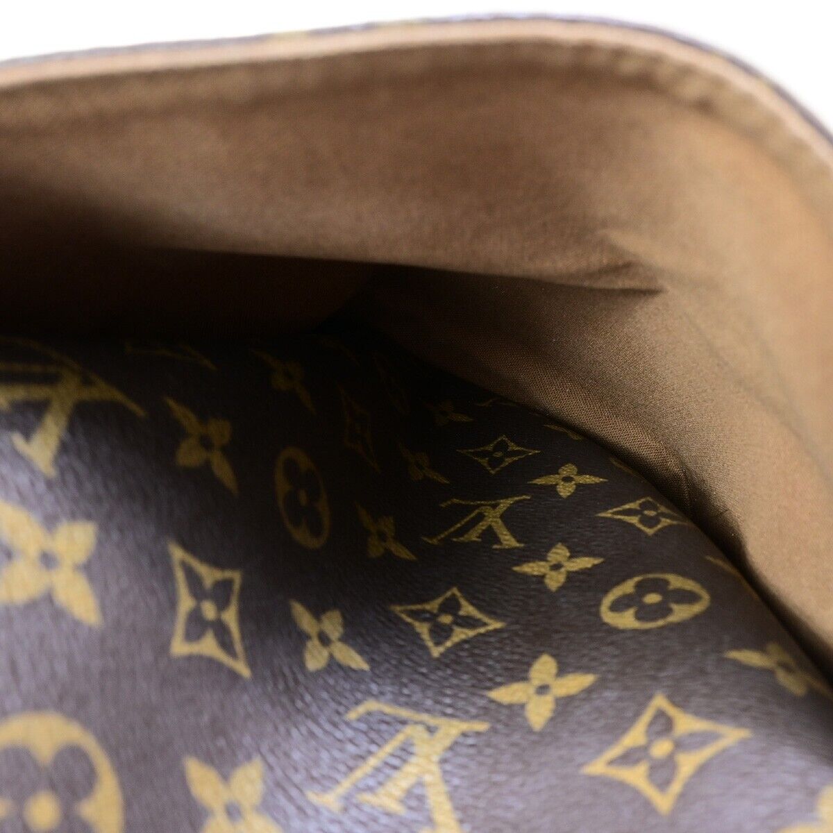 LOUIS VUITTON Logo Totally MM Shoulder Bag Monogram Leather Brown M56689 13EB358