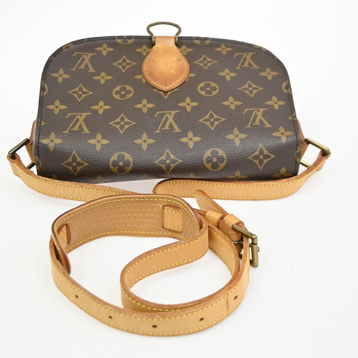 LOUIS VUITTON Saint Cloud GM Shoulder Bag Monogram Leather Brown M51242 35PA073