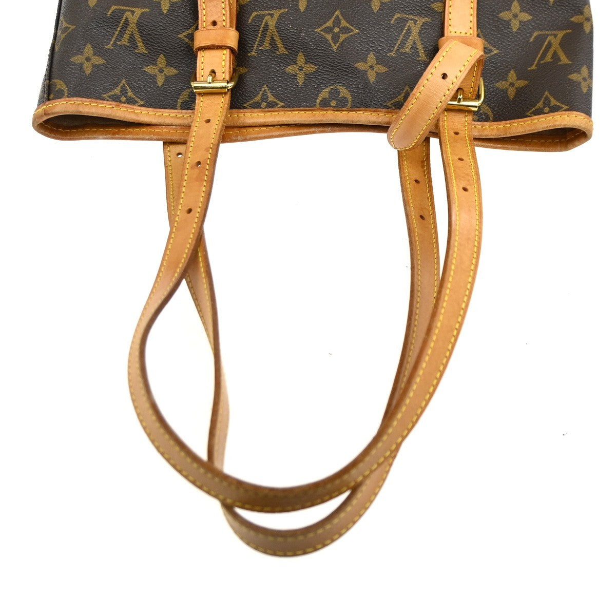 LOUIS VUITTON BUCKET GM Shoulder Tote Bag Monogram Leather Brown M42236 30CA518
