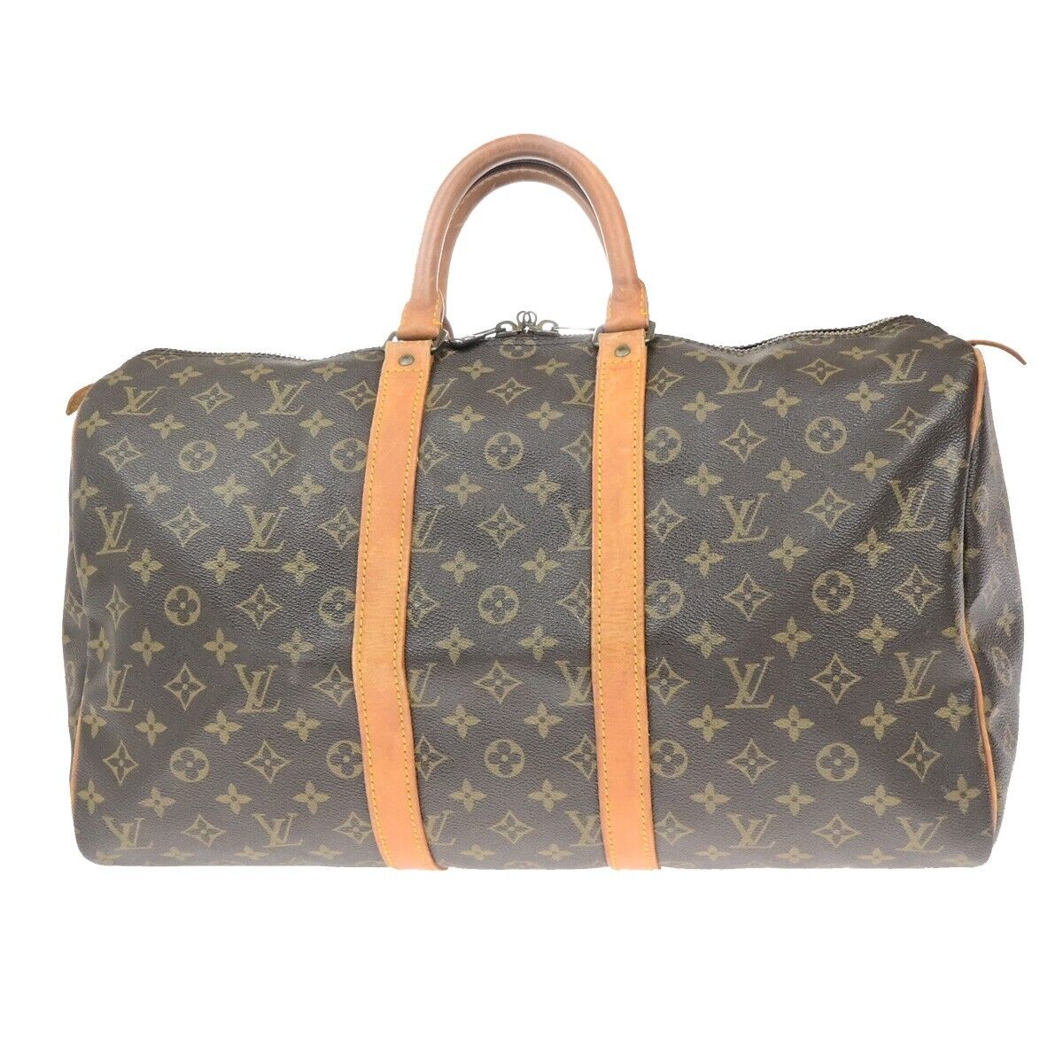 LOUIS VUITTON Keepall 45 Travel Hand Bag Monogram Leather Brown M41428 81ED924