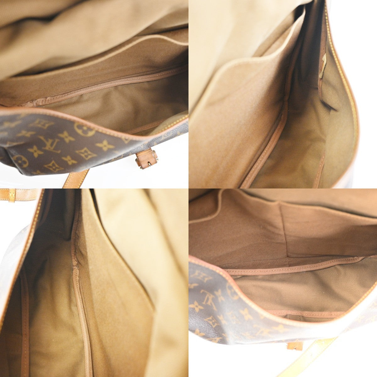 LOUIS VUITTON Saumur 35 Shoulder Bag Monogram Leather BN France M42254 88CA793