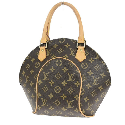 LOUIS VUITTON LV Logo Ellipse PM Hand Bag Monogram Leather Brown M51127 80EC994