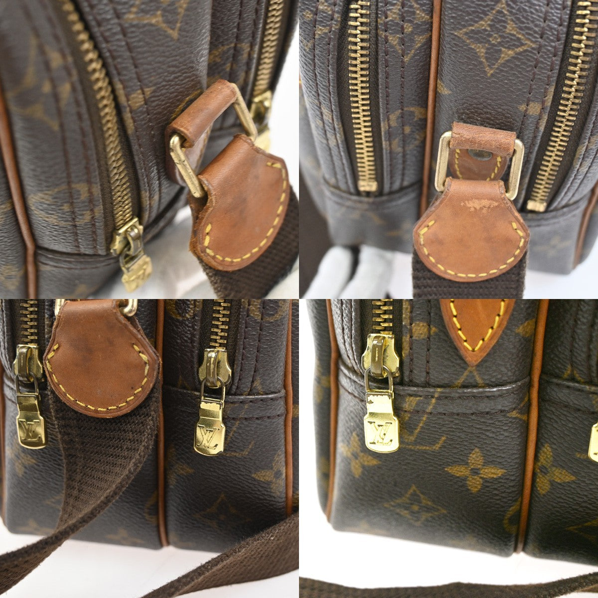 LOUIS VUITTON Reporter PM Crossbody Shoulder Bag Monogram Leather M45254 88YJ025