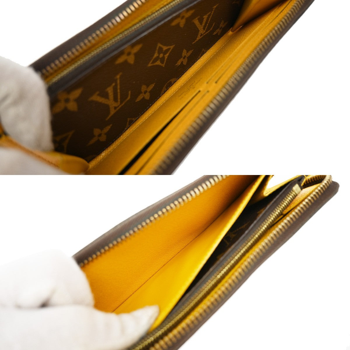 LOUIS VUITTON Portefeuille Clemence Long Wallet Monogram Brown M60744 83KB371