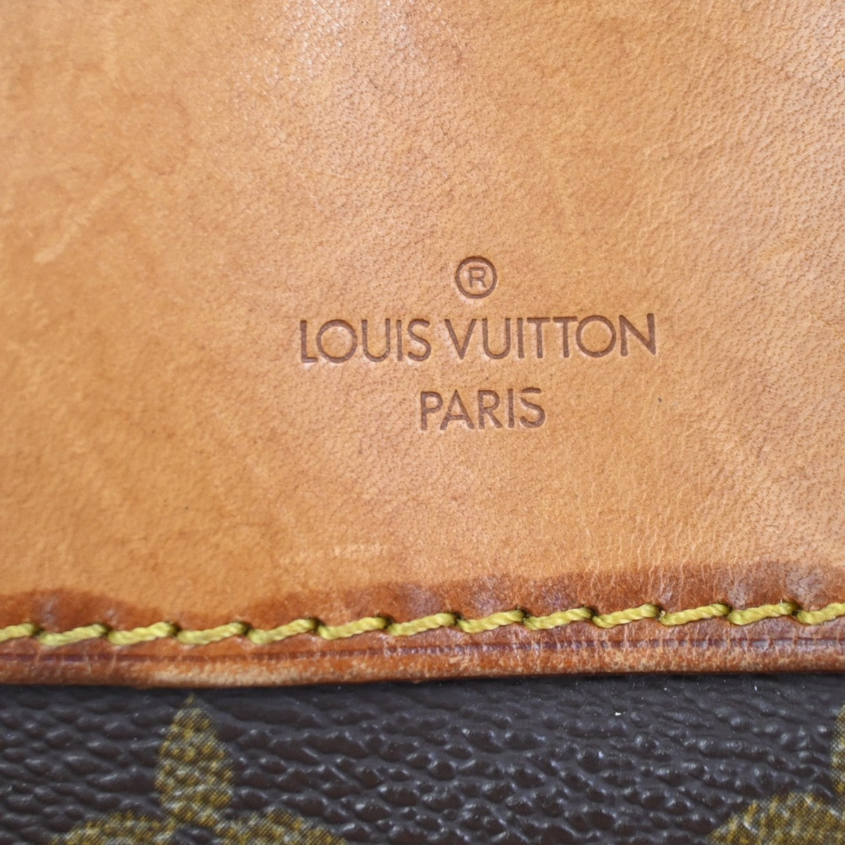 LOUIS VUITTON LV Logo Deauville Hand Bag Monogram Leather Brown M47270 89KD015