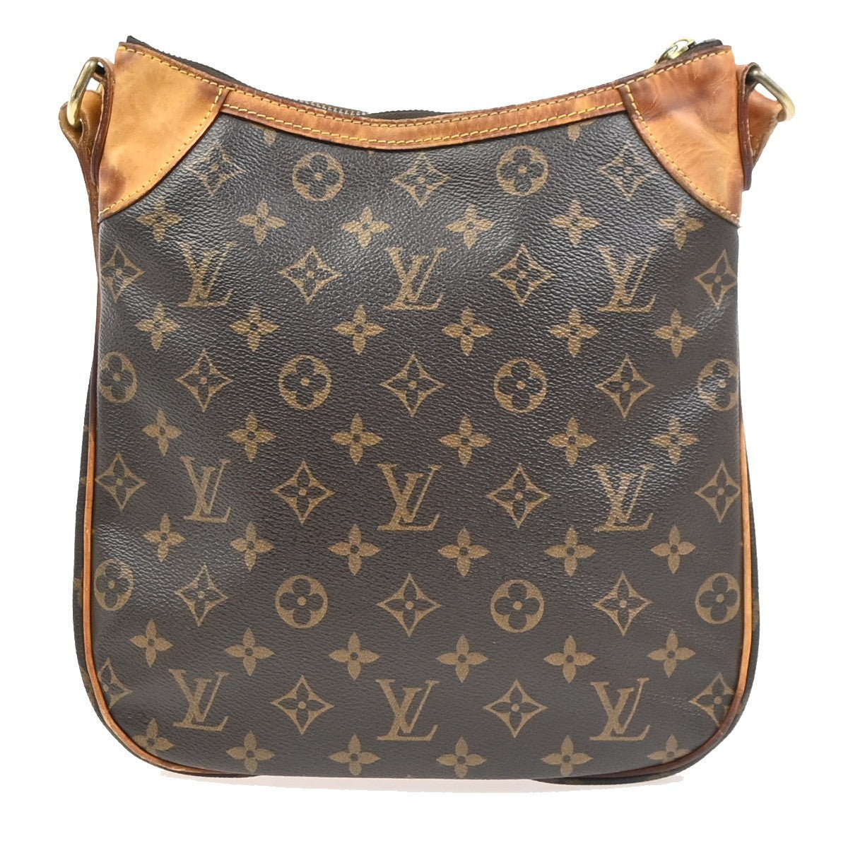 LOUIS VUITTON Odeon PM Shoulder Bag Monogram Leather Brown Spain M56390 76PA063