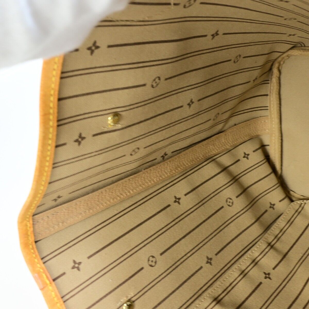 LOUIS VUITTON Neverfull MM Shoulder Tote Bag Monogram Leather BN M40156 91FA728