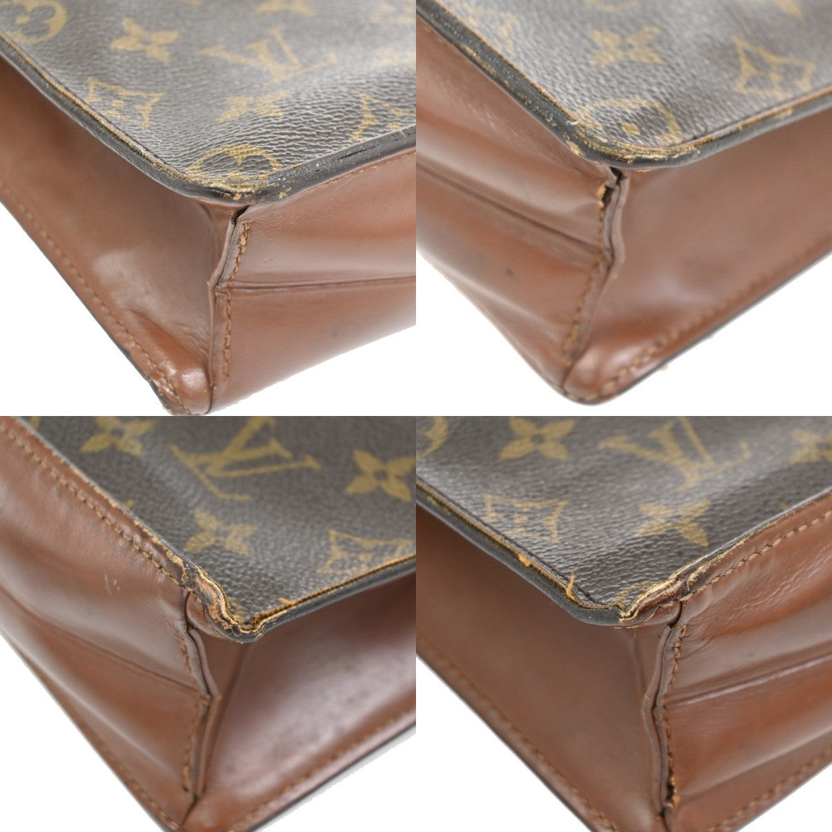 LOUIS VUITTON Pochette Homme Clutch Hand Bag Monogram Leather BN M51795 07CB006