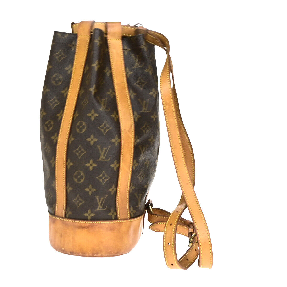 LOUIS VUITTON LV Randonnee PM Shoulder Bag Monogram Leather Brown M42243 31YF430