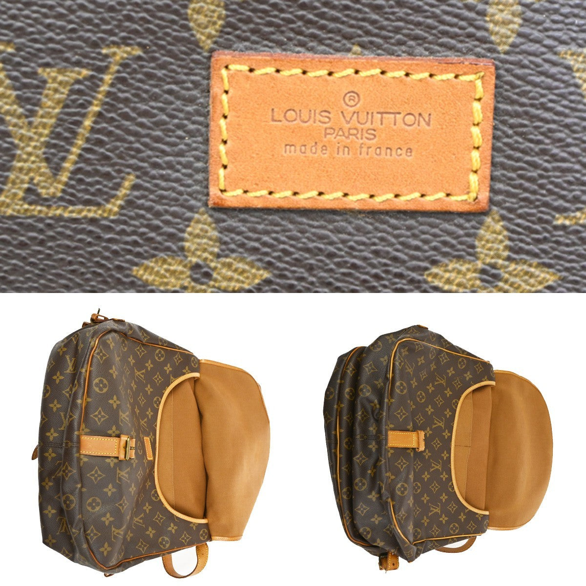 LOUIS VUITTON Saumur 35 Shoulder Bag Monogram Leather BN France M42254 83TA268