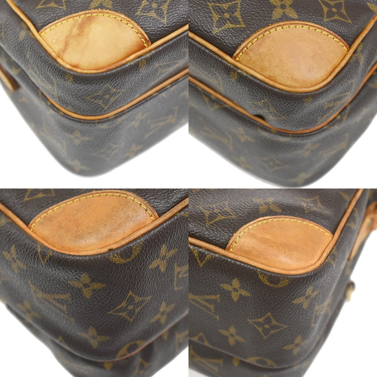 LOUIS VUITTON Nile Crossbody Shoulder Bag Monogram Leather Brown M45244 81ZA337