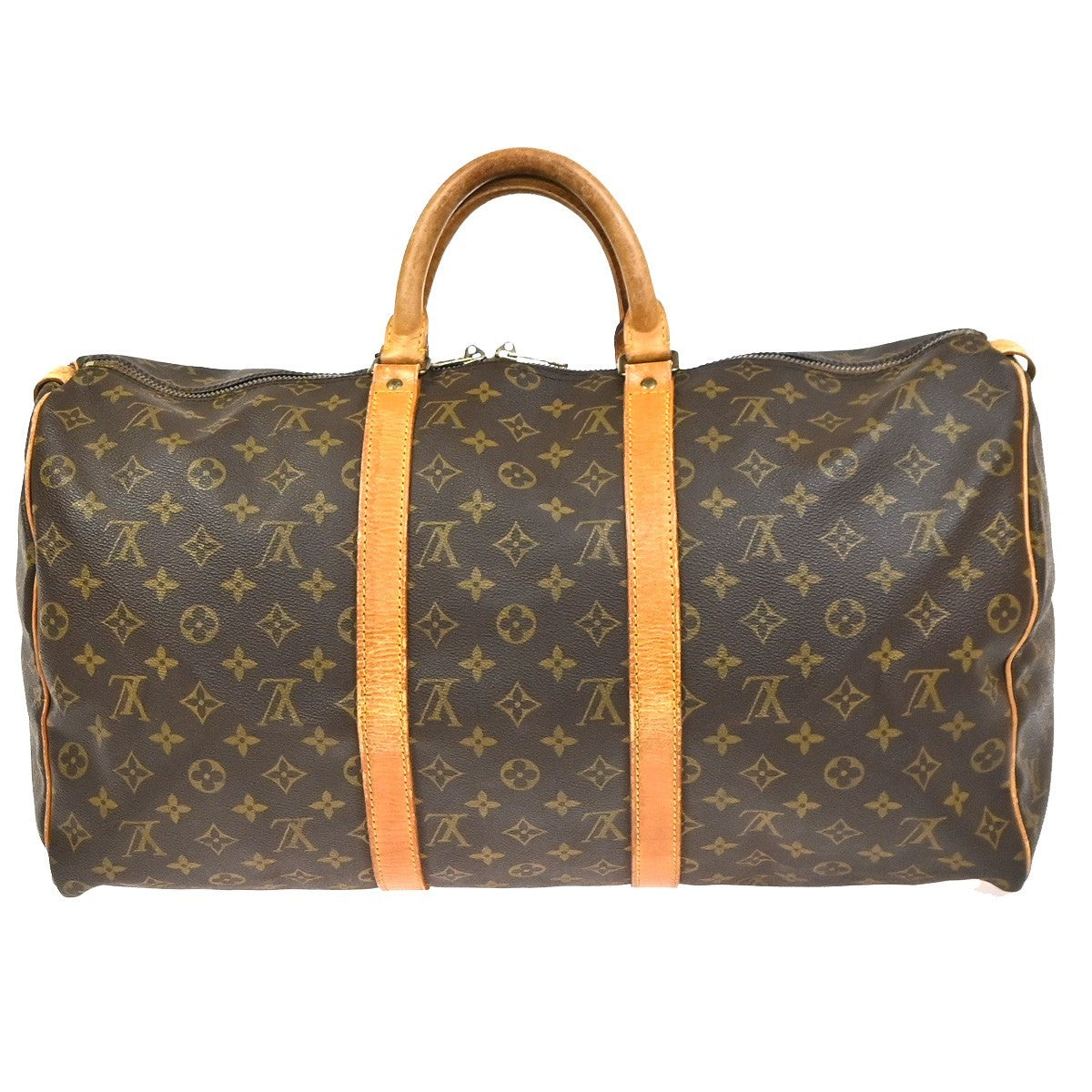 LOUIS VUITTON Keepall 50 Travel Hand Bag Monogram Leather Brown M41426 73YH911