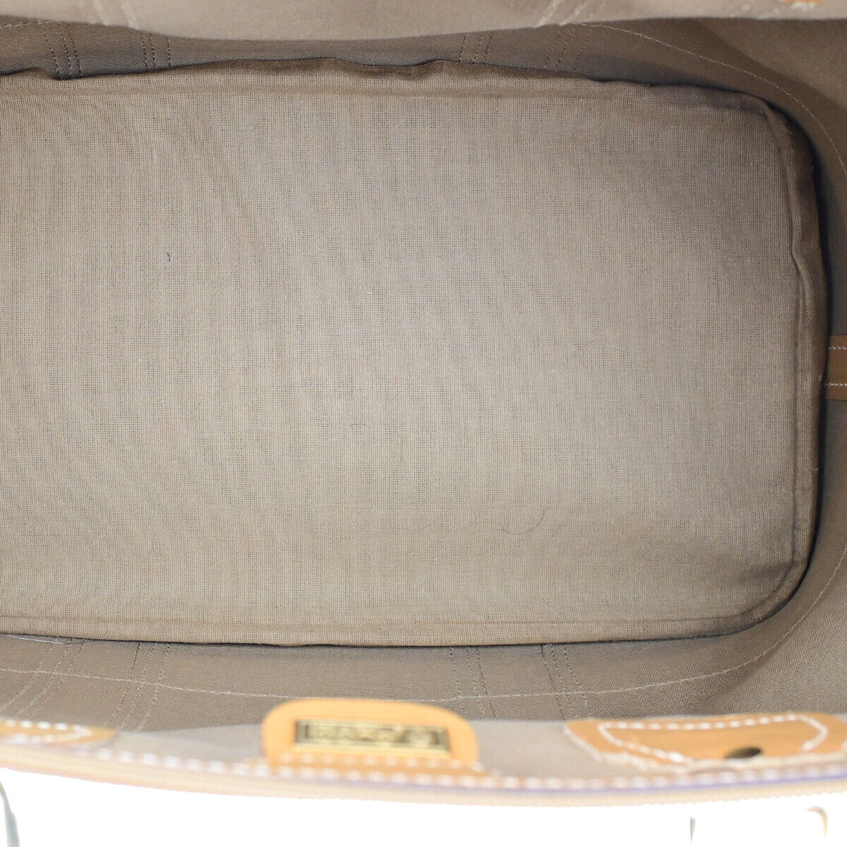 GUCCI Logo Sherry GG Pattern Travel Hand Bag PVC Leather Brown Italy 62YG543