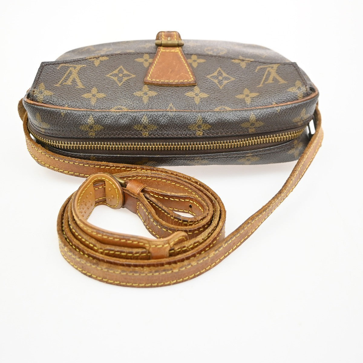 LOUIS VUITTON Jeune Fille PM Shoulder Bag Monogram Leather Brown M51227 61PA071