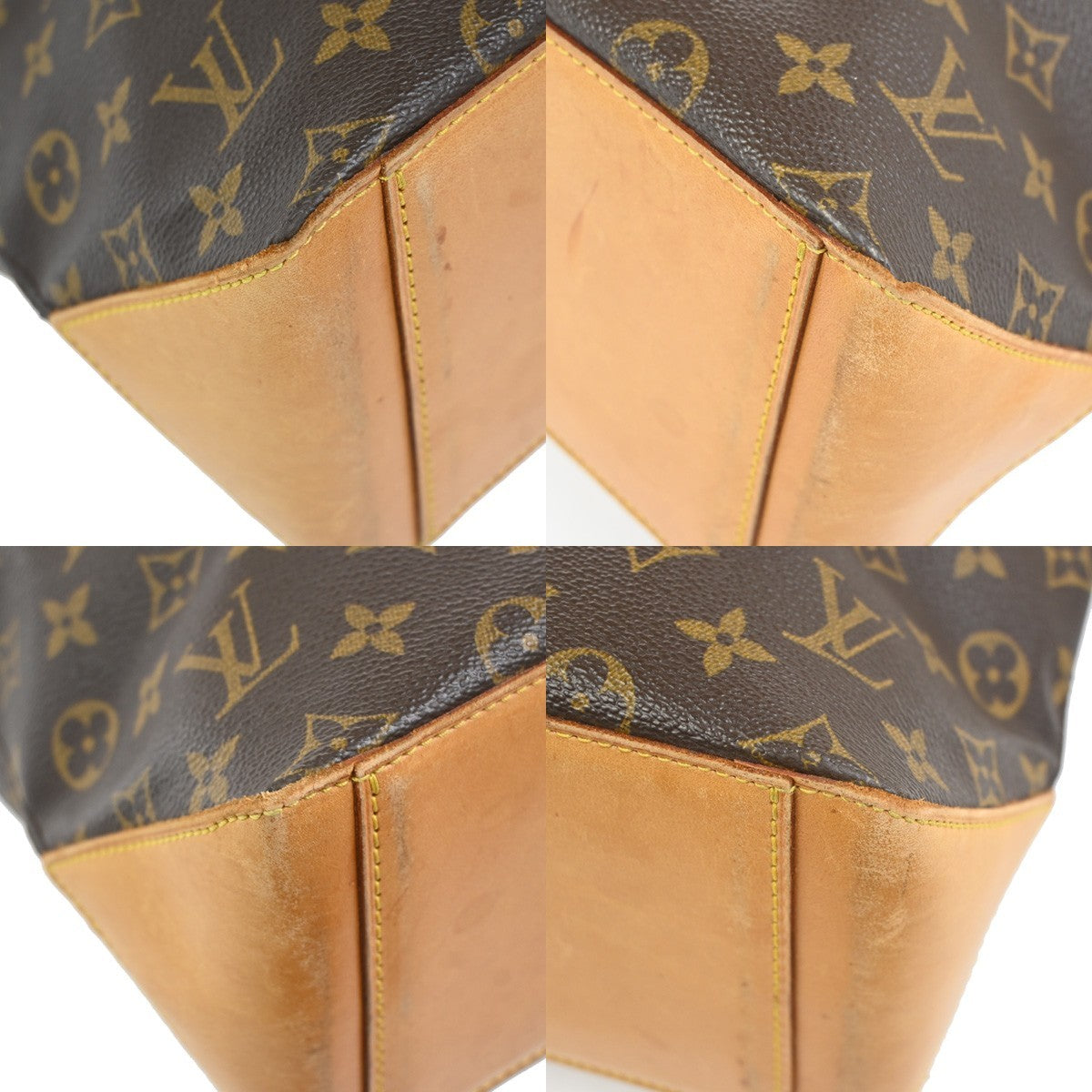 LOUIS VUITTON Cabas Piano Shoulder Bag Monogram Leather Brown M51148 11ZA348