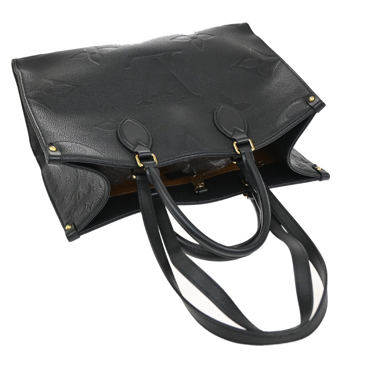 LOUIS VUITTON OnTheGo MM 2Way Hand Bag Monogram Empreinte Black M45595 652RF708