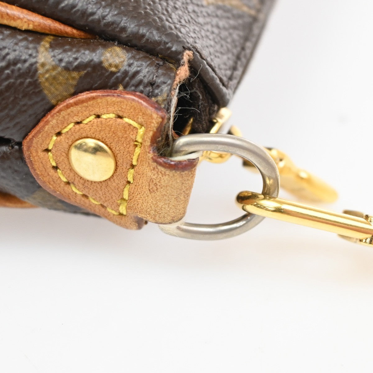 LOUIS VUITTON Logo Eva Chain Shoulder Bag Monogram Leather Brown M95567 16KP046