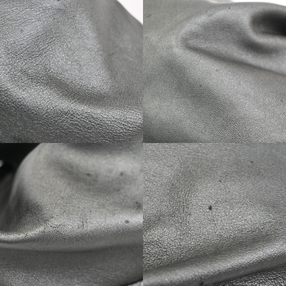 LOEWE ANAGRAM Logo Aire Handbag Nappa Leather Gray SHW Spain 85CA575