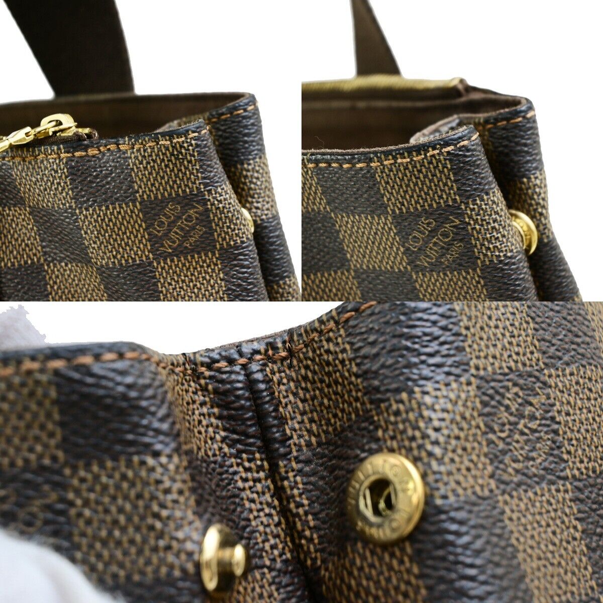 LOUIS VUITTON Cabas Beaubourg Shoulder Bag Damier Ebene Leather N52006 25EC977